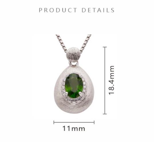 Natural Gemstones Pendant Necklace for Women